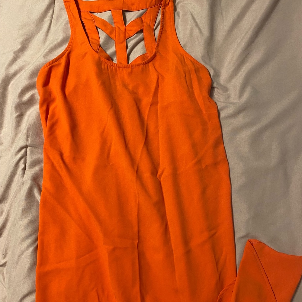 Orange summer dress